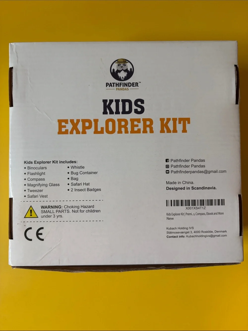Pathfinder Pandas Kids Explorer Kit - White & Orange